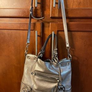 Silver Michael Kors purse